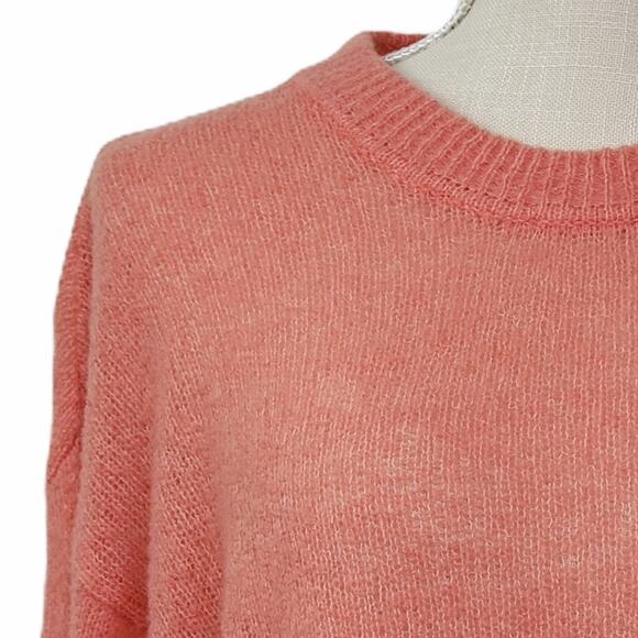 Joie Namio Wool Blend Sweater Rose (Coral) Women's Size Medium NEW - Picture 8 of 14